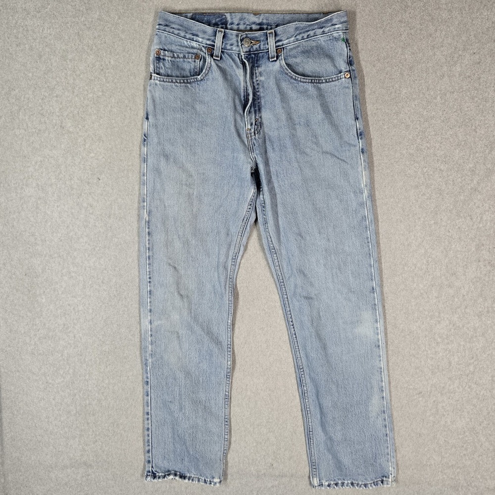 VINTAGE Levi's 505 Men Jeans 31x30 Light Blue Denim 29" Inseam Pockets Y2K